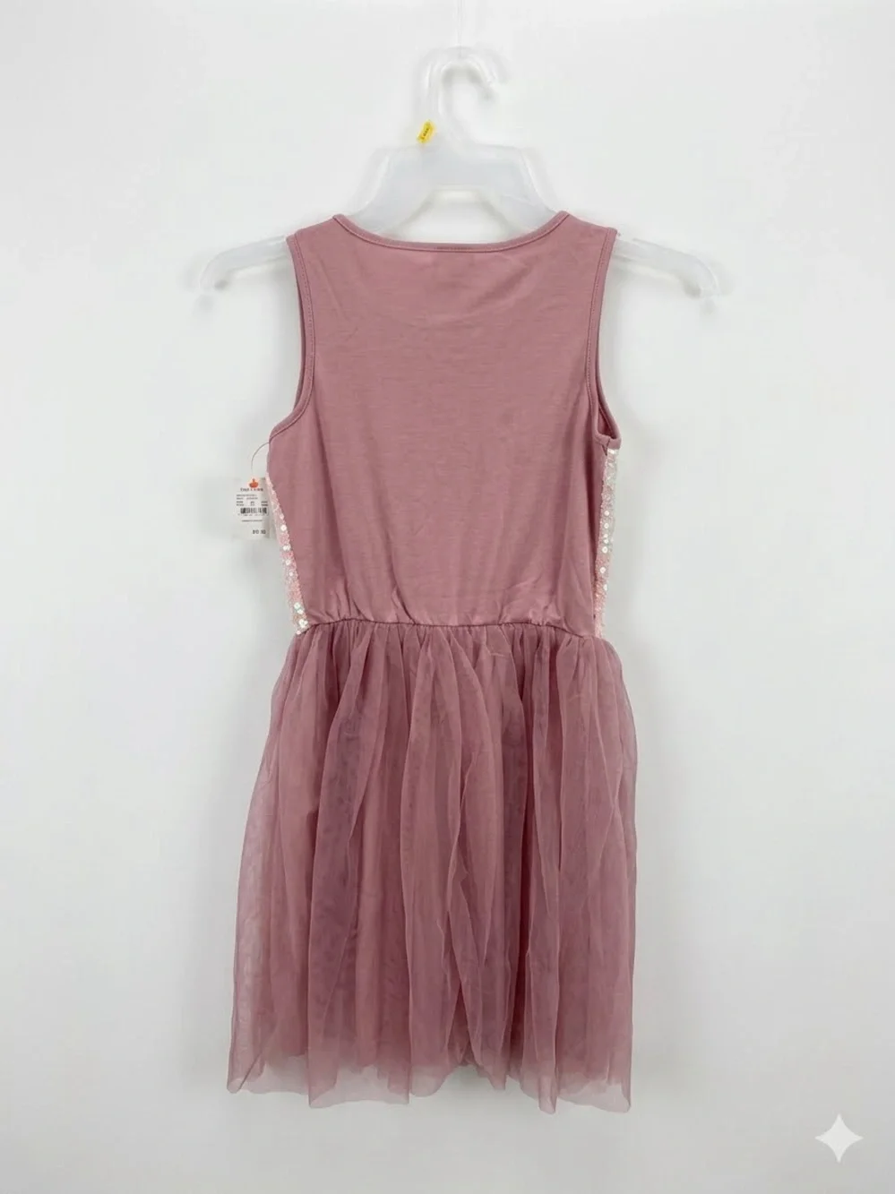 Girls' Pink Sequin Unicorn Tulle Dress
